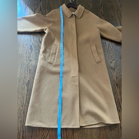 Another Plain wool coat women Sz. S/M dark beige Design by Korea Quiet luxury - Picture 11 of 12